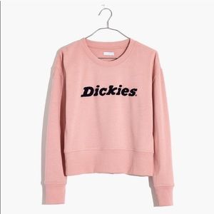 Madewell x Dickies pink crew sweatshirt L top